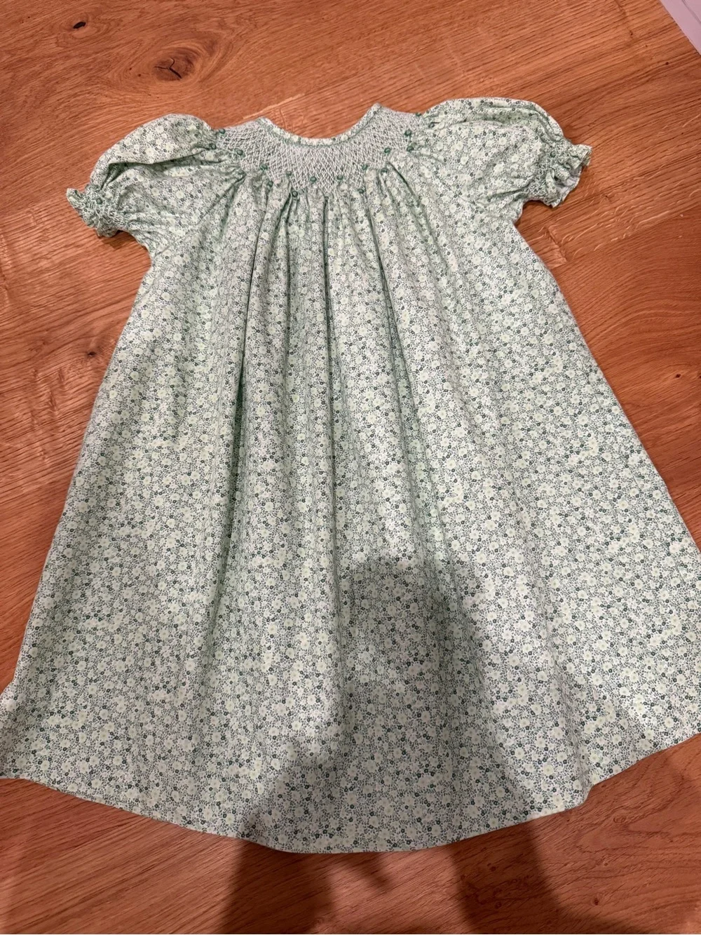 Orient Expressed Smocked Dress in Mint Floral